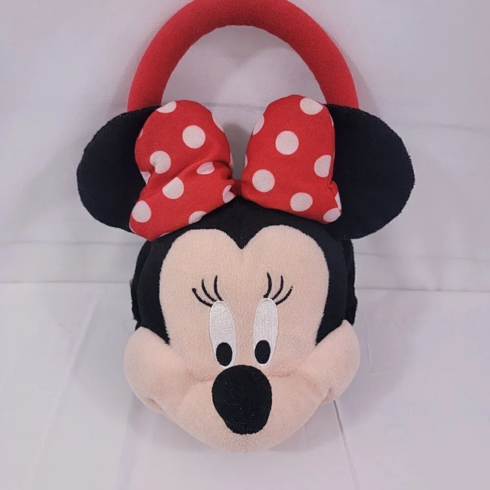 Disney Minnie Mouse Girls Zipper Close Plush Handbag Purse